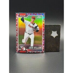 2026 Topps Chrome Gavin Williams Red Baseball Border Parallel #37 Guardians